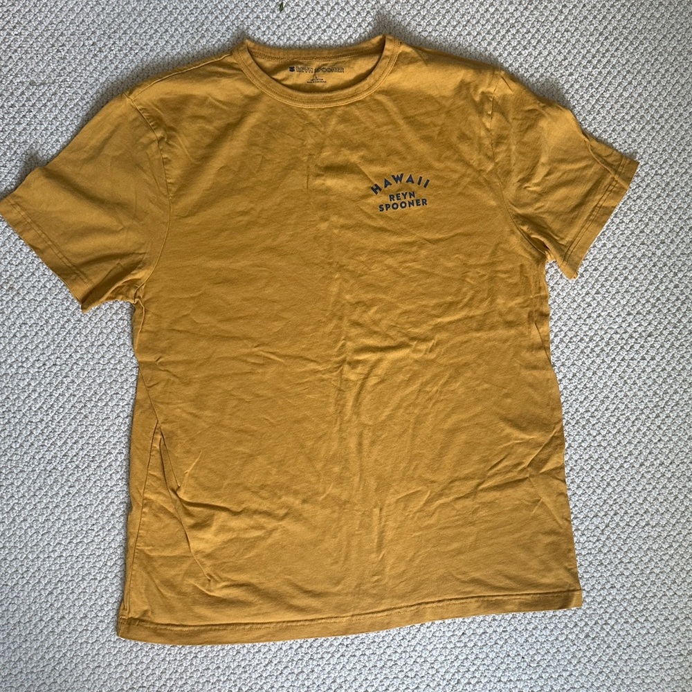Reyn Spooner Men's Mustard Short Sleeve Tee